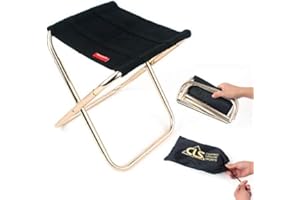 RedBee Marcos Tabouret Tabouret De Camping Portable Tabourets Pliants Chaises De Pêche Pliable Léger Oxford Tissu Slacker Camp en Aluminium Tabourets Siège pour Extérieur