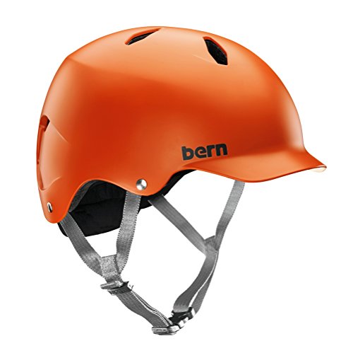 Bern Bandito - Casco Multideporte (Bici, Skate, Snow, esquí...) para niños. Infantil. Color Naranja. Talla:M/L - 53-56 cm