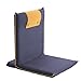 Price comparison product image bonVIVO EASY III Padded Floor Chair With Integrated Handle,, Foldable, For Meditation, Seminars, Reading, TV Watching Or Gaming, Suitable For Home Or Office, Available In Blue & Beige (Blue/Cognac)