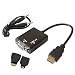 Produktbild Cyond HDMI zu VGA Konverter 1080p + vergoldete Schnittstelle Mini HDMI zu HDMI Adapter + 3,5 mm Bild-Audio-Port-Kabel für PC/Laptop/DVD
