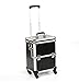 Urbanity Professional Large Aluminium Beauty Makeup Trolley Case Black Croc