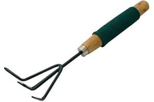 BARGAINS-GALORE 2 X HEAVY DUTY GARDEN HAND CULTIVATOR GARDENING WOODEN HANDLE GRIP DIGGING NEW