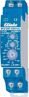 Eltako MFZ12NP-230V+UC Relais temporisé multifonction