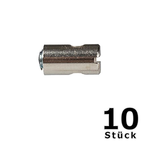 10 Schraubgleiter für Perlonseil – Bilderschiene Galerieschiene Zubehör von Hang-it - 5