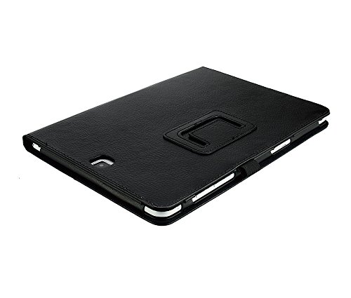 gada – 3in1 Set: Samsung Galaxy Tab A T550/555 9.7 – Elegantes Slim Leder-Imitat Case mit praktischer Standfunktion inkl. kostenloser Displayfolie und Touch Pen Schwarz - 4