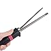 CkeyiN® Hair Curler Ceramic Curling Iron Wand Barrel Curling Styling Tongs 360 Degree Rotating Clip 5 Temperature Adjustable for Men Women (9mm)