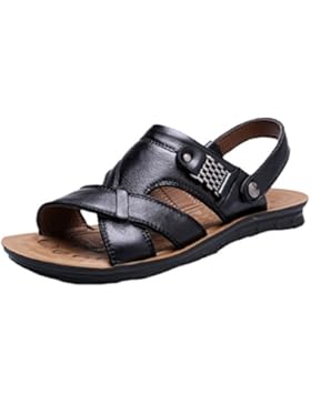 Vogstyle Herrn Sommer Outdoor Kunstleder Sandalen Strand Pantoffeln