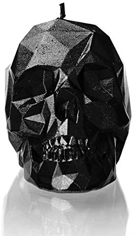 Candellana Candles - Small Skull Candle (Black Metallic)