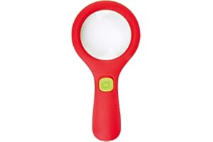 Moses - Loupe de Jeu pour Enfant à partir de 3 Ans avec lumière - Rouge et Vert - 16124