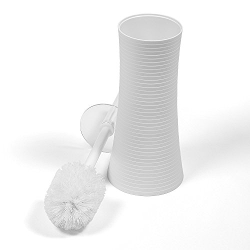 Tatkraft 4742943012868 Toilettenbürstenhalter, Acryl, weiß, 39 x 12.4 x 11.6 cm - 2