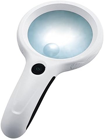 Hand-Held Convenient Magnifying Glass Old Man Reading High-End HD Gift Magnifier Lighting Banknote Inspection