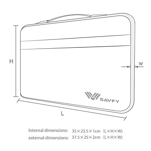 Macbook Hülle, Laptop Tasche Macbook Air/ Pro Retina Sleeve 13.3 Zoll Hülle, SAVFY Laptop Tasche für Neu Apple iPad Pro 12.9 Zoll /13.3 Zoll Laptop/Notebook blau - 8