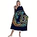 Produktbild LAOLIYDNB handtuch Handtuch Microfiber Sport Ball Handtuch Für Erwachsene Big Yoga Schnell Trocknend Schwimmbad Poncho, 145X120Cm