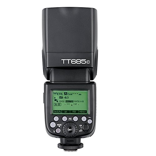 Fomito Godox Tt685  C E-TTL II sans fil 2 4  GHz Master externe Flash automatique Speedlite et X1-c D  clencheur de transmetteur HSS pour Canon EOS 750d 760d 1200d 100d 6d 70d 7d 5DIII 5DS 1DX  appareils photo  580EXII 600EX-RT Clignote
