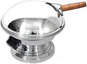 Maa Narmada Aluminum Tandoor Bati Maker Baking Oven, 25 x 25 x 35 cm, 1 Piece, Silver Gas Tandoor, Barbecue Grill Food Steamer Cookware Set (Aluminium, 1 - Piece)