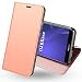 Produktbild OJBKase Huawei Honor 9 Lite Hülle, Premium Slim PU Leder Handy Schutzhülle Hülle/Cover/Brieftasche/Ledertasche Bookstyle Tasche Lederhülle Handyhülle für Huawei Honor 9 Lite (Roségold)
