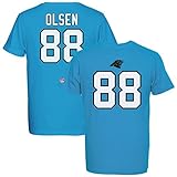 black panther receiver offizielle NFL Lizenzware Majestic Greg Olsen #88 Carolina Panthers Eligible Receiver NFL T-Shirt Blau M