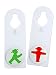 Produktbild 1 X AMPELMANN Türschild - Türsteher Geher/Steher transparent