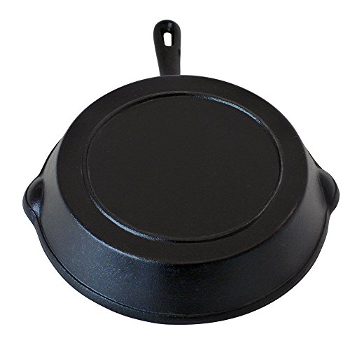 Big BBQ Brat- und Steakpfanne aus Gusseisen rund mit kurzem Griff Ø 25 cm Höhe 5 cm - 4