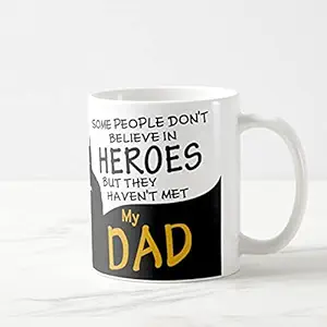 Giftcart Dad Coffee Mug Collection | Tea Coffee Cup for Father | Hilarious Father Day Gift | Unique Funny, Gag Cup for Father| Birthday Present for Papa from Kids (You are My Hero)