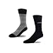 Produktbild STÓR Herren Bambus Socken [2er Pack] , Antibakterielle, atmungsaktive Herrensocken mit 80% Bambusfaser-Anteil! superweiches und luxuriöses Material (Gross (43-46EU / 9-12UK), Grau/Schwarz)