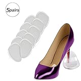 Ball of Foot Cushions/Metatarsal Relief Pads - Gel Insoles for Women,Transparent Forefoot Shoe Cushions and Prevent Foot Pain High Heel Gel Pads(5 Pairs)