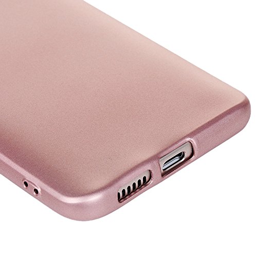 Lanveni Huawei Nova Hülle, Handyhülle Huawei Nova Hülle Etui Protective Case Cover TPU Silikon Schutzhülle Bumper Handytasche TPU-Bumper Weiche Silikon Case mit Glänzender Oberfläche Cover Design (Rose Gold) + 1 x Stylus Stift + 1 x Staubdichte Stecker - 7