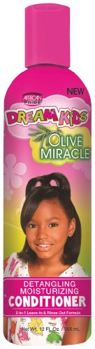 African PrideDream Kids Olive Miracle Detangling Moisturizing Conditioner 360 ml (Pack of 2)