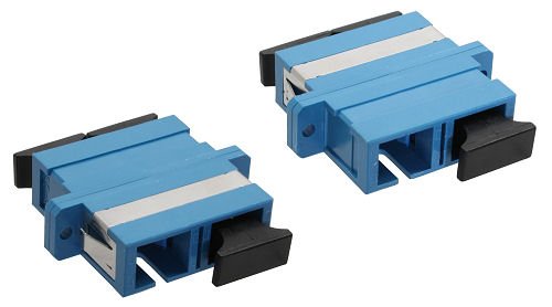 InLine LWL Kupplung - Duplex SC/SC - singlemode - blau - Keramik-Hülse - zum Einbau, 89992S