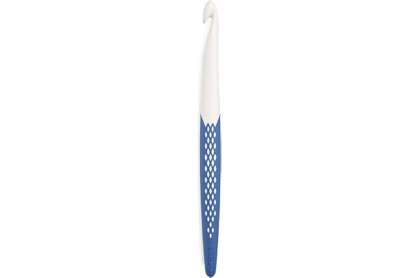 Prym 218492 Crochet pour Laine plast. Ergonomics 18 cm 10,00 mm Bleu Roi
