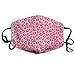 Produktbild Nicegift Boys Girls Anti-Allergie Earloop Half Face Mouth Atmungsaktiv Running Windproof Polyeste Mask verstellbar elastischer Strap, Pink Cheetah Leopard