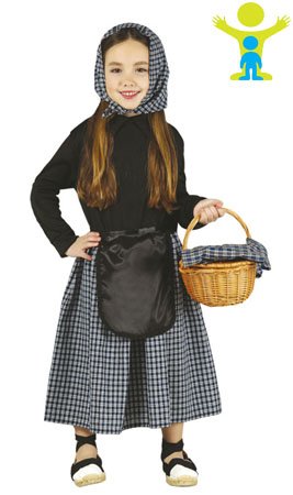 Disfraz de castañera infantil 3-4 años