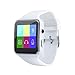 Produktbild EARS EARS 2018 X6 BT3.0 Smart Watch GSM SIM Telefon Kamerad für IOS Android Smartphone Armbanduhr Herrenuhr Paar Mode Lederband Business Classic Watch Elegant Wasserdicht Uhren Armbanduhr (Weiß)