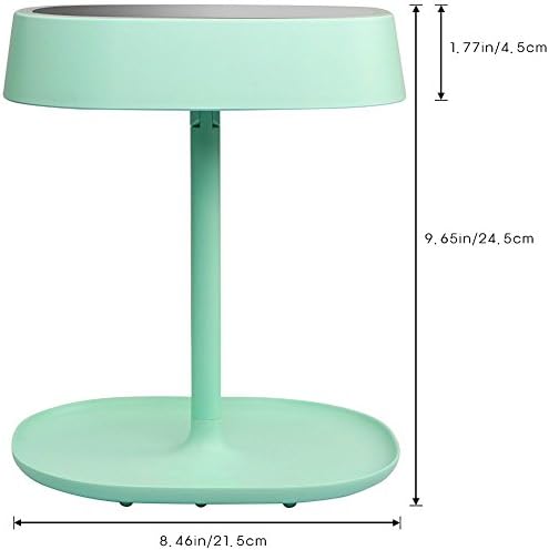 CRENT Make Up Miror Lamp With 2-in-1 Touch-sensitive ChargeableLED Lighting Table For Bedroom Home Decoration (Green)
