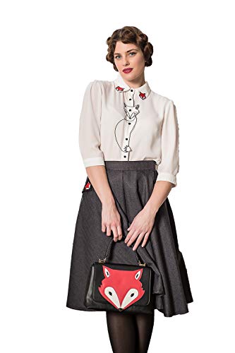 Dancing Days Camisa Banned Foxy Zorro Retro Vintage Rockabilly 1950 - Blanco (S)