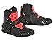 Produktbild Nextek New Design Echtes Leder Motorrad gepanzertes Aufladungen Motorrad-kurzes Knöchel-Schutzstiefel Schuhe Anti Rutsch Sports Reflector | Rot & Schwarz / Red & Black, EU 40