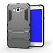 Produktbild Galaxy J5, J500FN Hülle, SsHhUu Stoßsichere Dual Layer Hybrid Tasche Schutzhülle mit Ständer fürSamsung Galaxy J5 / J500FN (5.0") Grau