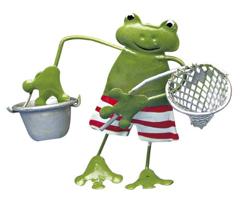 Preisvergleich Produktbild Rayher Hobby RAYHER - Metall-Frosch / Fliegenfänger, 6 cm, SB-Btl. 1 Stück