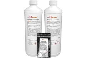‎WELL2WELLNESS Saunaaufguss Set 2 x 1,0 l von well2wellness® gratis 10g Mentholkristalle - freie Wahl aus über 60 Saunadüften
