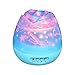 Price comparison product image Rose Star Light,Sunvito Night Lighting Lamp 360 Degree Rotating Romantic Cosmos Moon Star Sky Rose lights Christmas Gift for Children Baby Lover,4 Bright LED Beads,4 Light Ribbon Slices,DC5V/Battery Powered USB cable powered (Blue)