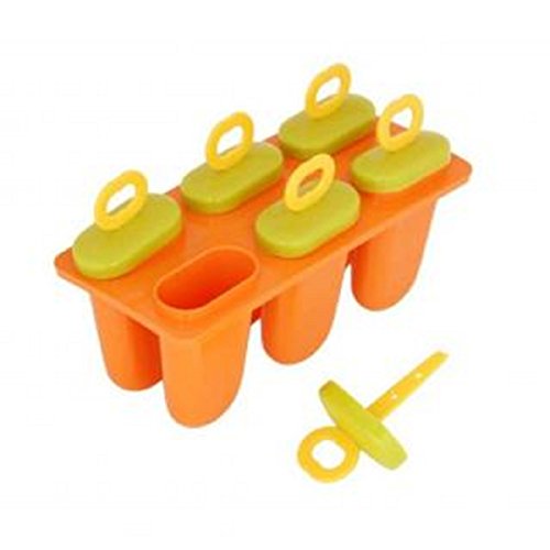 Kuber IndustriesCode10 Plastic Kulfi Maker Moulds Set, Set of 6, Multicolor