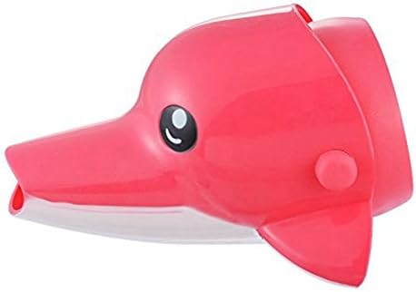 Goldore Baby Kids Cartoon Faucet Extender Children Hands Washing Helper, Pink Dolphin