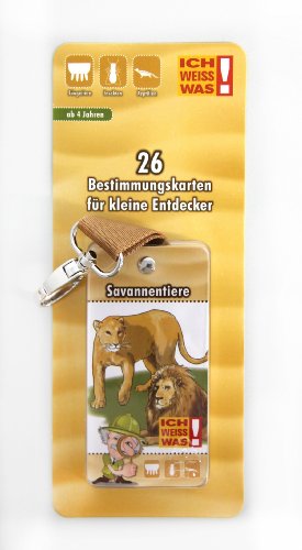 Preisvergleich Produktbild Albert E. - Bestimmungsblock mit Karabinerhaken / Savannentiere