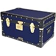 Mossman Tuck Box With Flip Lock, Home, School, Office Storage Solution (Navy Blue)