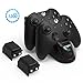Produktbild Vogek Docking Station Ladestation für Xbox One/One S/One X/Xbox Elite Controller Xbox One Controller Ladestation mit 2x 1200mAh Akkus und Micro USB Ladekabel für Xbox One/ One S/ One X Controllers