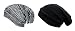 Combo of Black Textured & Black Knitted Slouchy Beanie RS.499.00