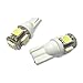 Price comparison product image Hilai 2x 5 LED 360° T10 Bulb Indicator Xenon Sidelight White Perfect To Replace Standard 501 W5W T10 168