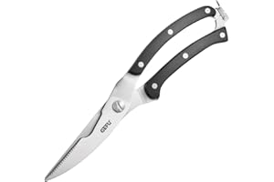 GEFU 12620 Geflügelschere VIGO – hochwertige Küchenschere, mit integriertem Knochenbrecher, scharfe Schere, mit Sicherheitsverschluss, spülmaschinengeeignet