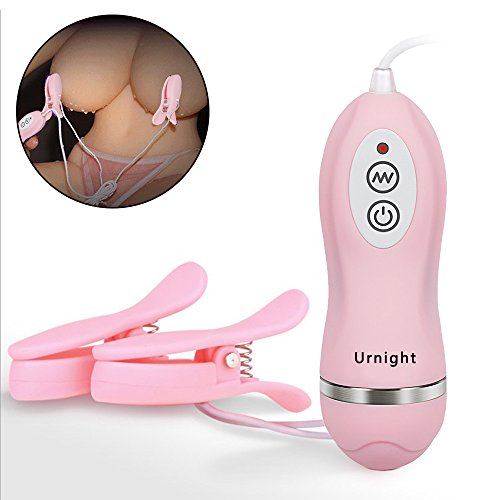 Preisvergleich Produktbild Urnight Vibrator Elektrische Nippelklemmen, 10 Modes Nippel Clip Vibrierende Brustklammern Elektrischer Nippel Stimulator mit Fernbedienung
