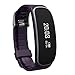 Produktbild New Sport Smart Handgelenk Armband Wireless Bluetooth Fitness Tracker-, Herzfrequenz Monitor, Call-Benachrichtigung, Nachricht und Sitzende erinnern Full kompatibel mit iOS iPhone & Android Moto Samsung HTC LG Sony Handys (lila)